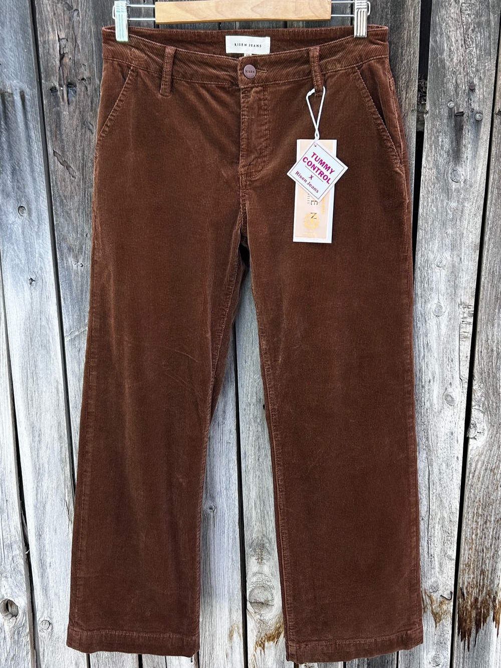 NWT Risen Cord Pant Mid Rise Teddy Bear Brown 3/26